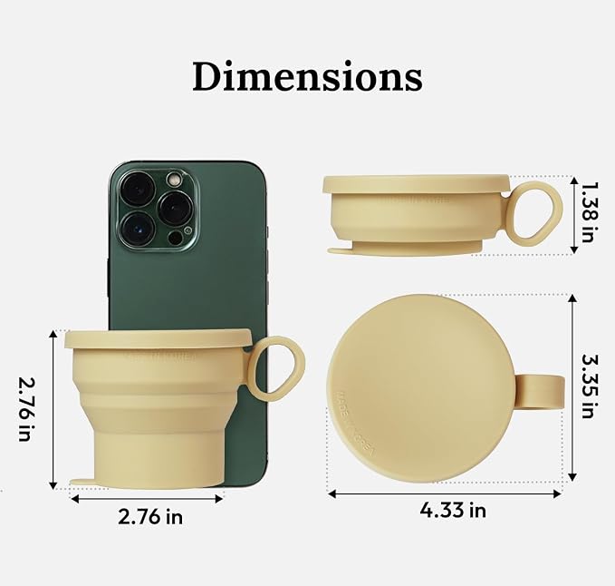 carrotez 2 pack MiniSilicone Collapsible Travel Cup - Image 4