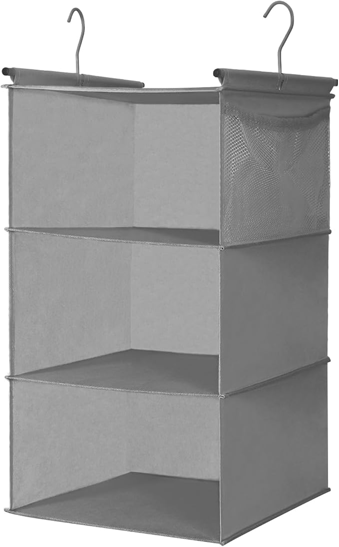 MAX Houser 3 Tier Shelf Hanging Closet Organizer, Space Saver, Closet Hanging by MAXHouser