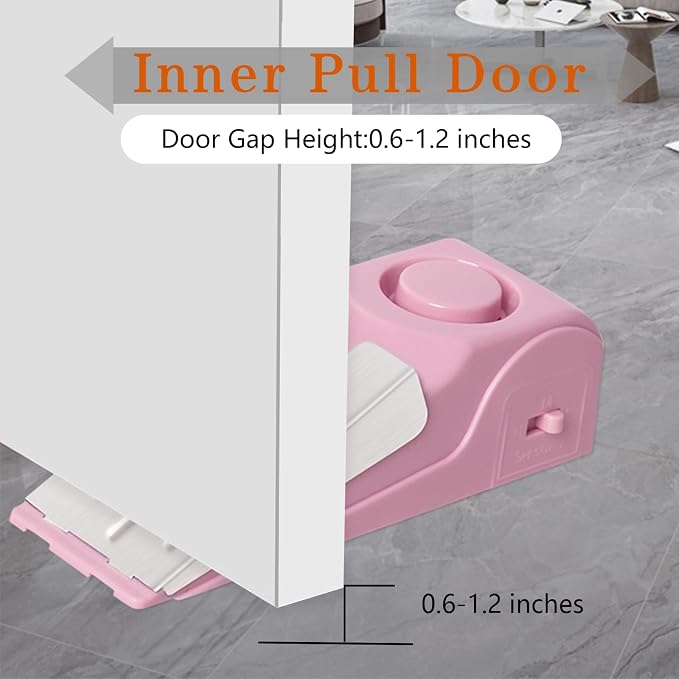 2 Pack Portable Door Stop Alarm, Door Stopper - Image 5