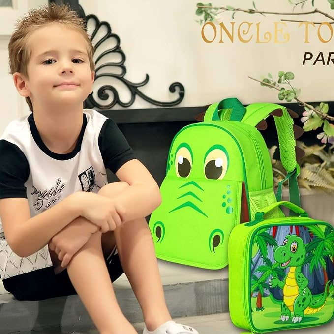 CCJPX Toddler Backpack for Boys Girls, Dinosaur Unicorn Cat Preschool Bookbag - Image 2