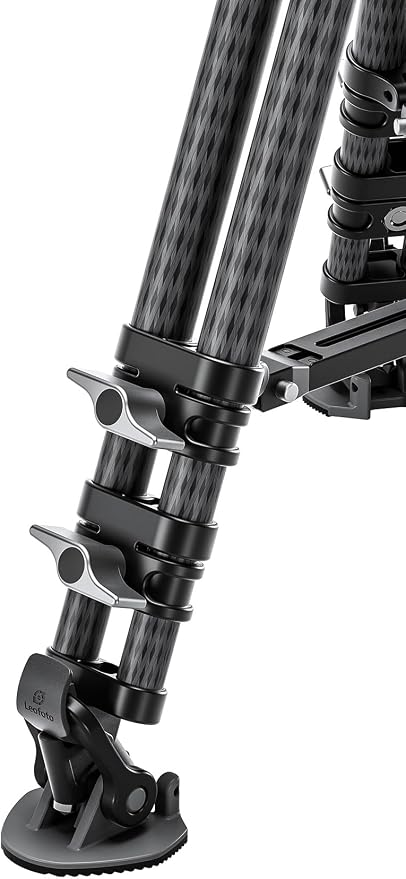 Leofoto LVC-253C+BV-20 Video Tripod, Twin Leg, Integrated Bowl, Leveling Base - Image 8