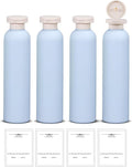 ASEVAT 8.8oz 4pack Refillable Travel Shampoo and Conditioner Bottles, Travel by ASEVAT