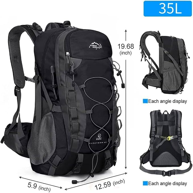 INOXTO lightweight Hiking Backpack 35L/40L Hiking Daypack - Image 4