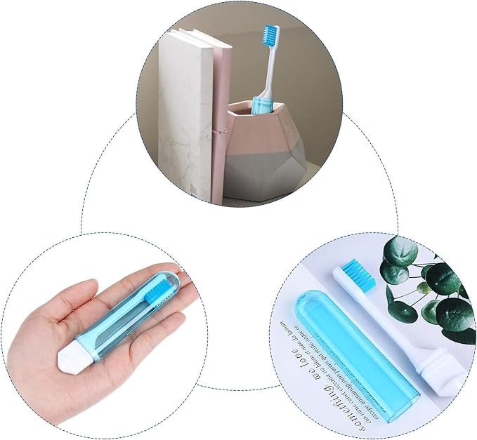 Patelai 2 Pcs Travel Toothbrush Set, Soft Bristle Mini Foldable Tooth Brush - Image 5