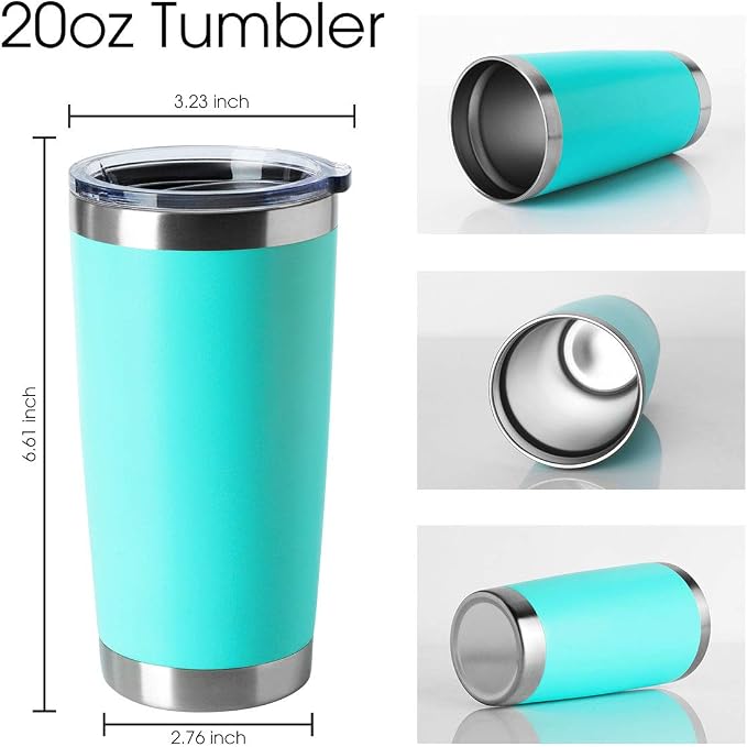 HASLE OUTFITTERS 20oz Tumblers Bulk Stainless Steel Cup - Image 2