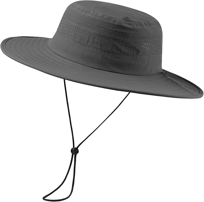 UPF 50+ Foldable Brim Water-Resistant Sun Bucket Hat by UVSAI
