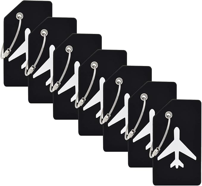 7 Pack Silicone Luggage Tag Baggage Handbag Travel Bag Tags by MODENGKONGJIAN