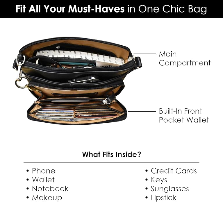 ili New York Genuine Leather Crossbody Bags - Image 6