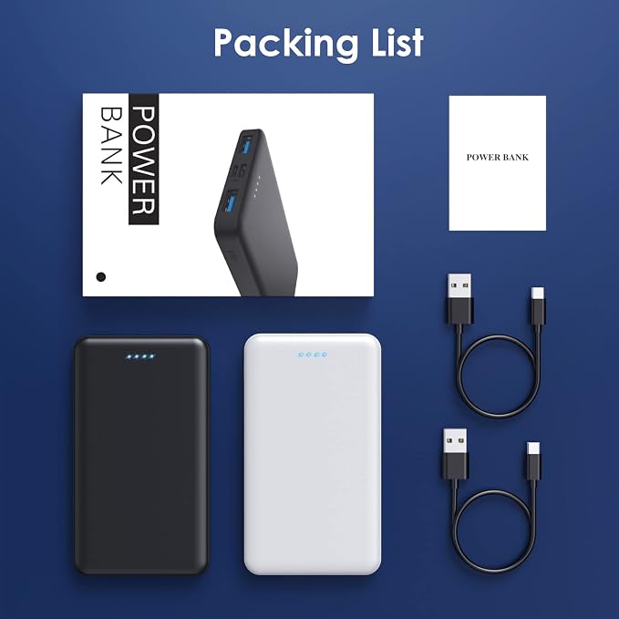 Portable Charger Power Bank 10000mAh, Ultra Slim Compact External Battery Pack - Image 7