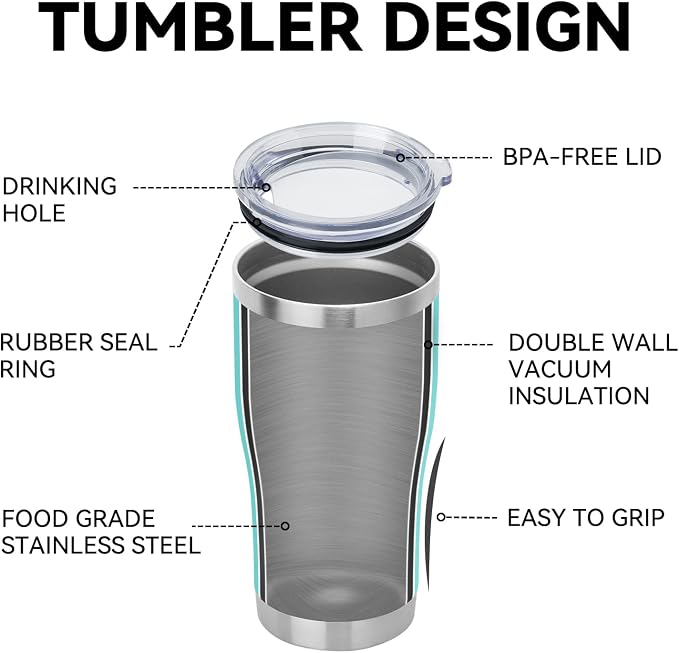 DOMICARE 20oz Tumbler with Lid Stainless Steel Tumblers Bulk, Double Wall - Image 4