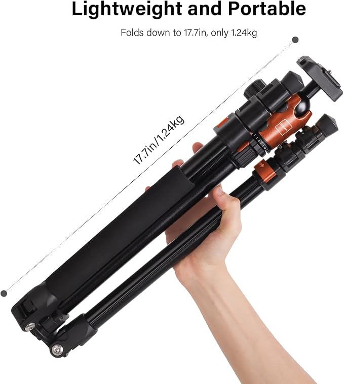 Geekoto 73-Inch Camera Tripod - Image 4