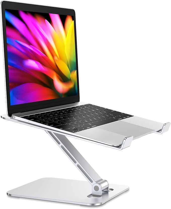 Foldable Laptop Stand, Height Adjustable Ergonomic Computer Stand by RIWUCT