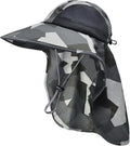 Sun Hat for Men Women with Neck Flap, UPF 50+ UV Protective Hiking Fishing Hats by ZOORON