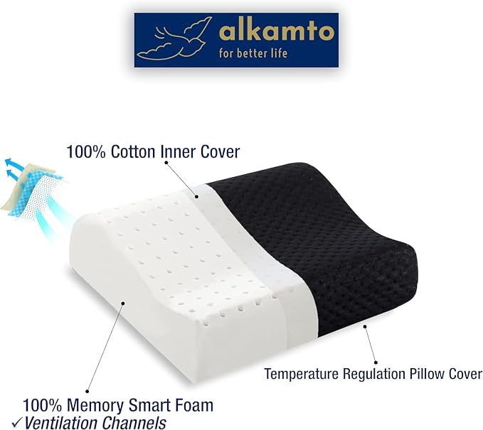 Travel & Camping Comfortable Memory Foam Pillow – Easy to Carry Portable Bag – - Image 5