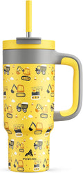24 oz Stainless Steel Cup with Handle by POWCAN
