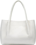 KKXIU Tote Bag for Women Vegan Leather Shoulder Purse Large Capacity Travel Bag by KKXIU