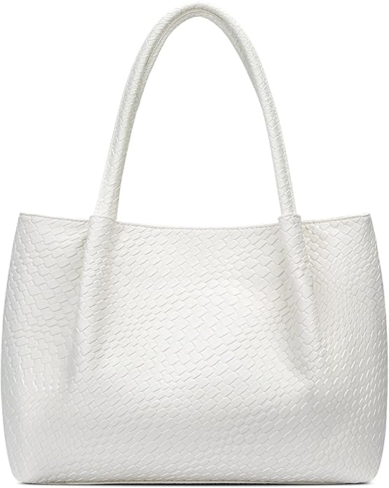 KKXIU Tote Bag for Women Vegan Leather Shoulder Purse Large Capacity Travel Bag by KKXIU