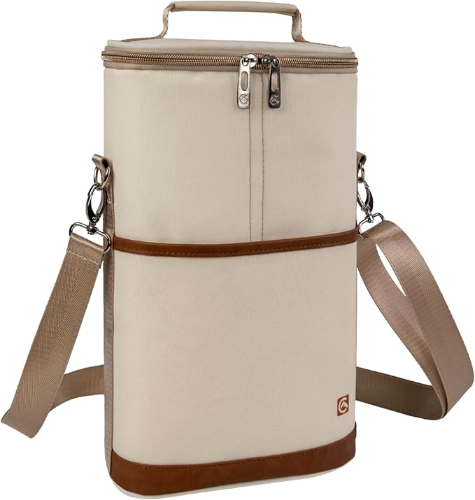 ALLCAMP 2 Bottle Wine Tote Carrier by ALLCAMPOUTDOORGEAR