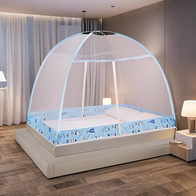 Pop-Up Mosquito Net Tent for Beds, Portable Folding Design by URMAGIC