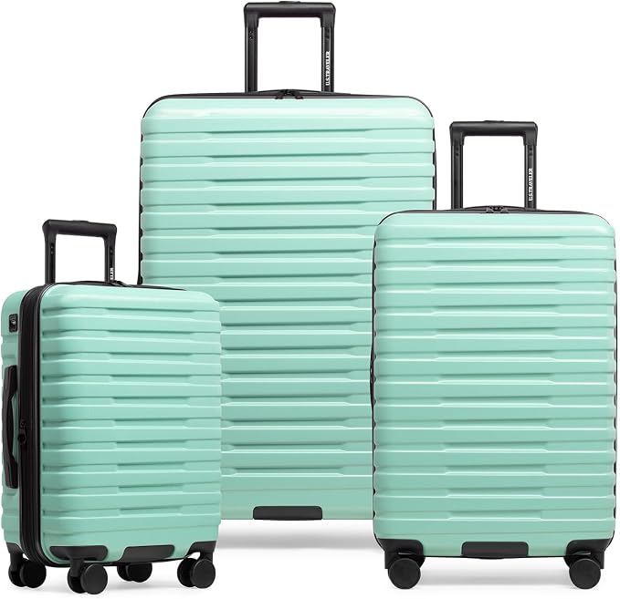 U.S. Traveler Boren Polycarbonate Hardside Rugged Travel Suitcase Luggage by USTraveler
