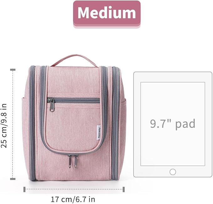 Narwey Small Hanging Toiletry Bag Women Travel Makeup Bag Organizer Toiletries - Image 7
