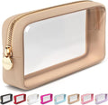 Clear Makeup Bag Zipper Pouch, Transparent Cosmetic Case Organizer, TSA by Embla