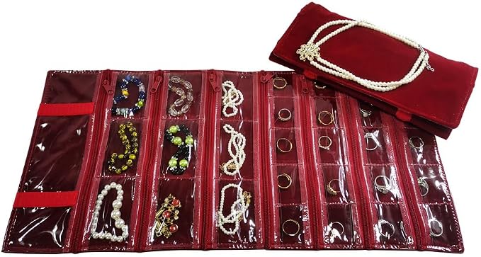 Travel Jewelry Roll Bag Portable Organizer Pouch - Image 4