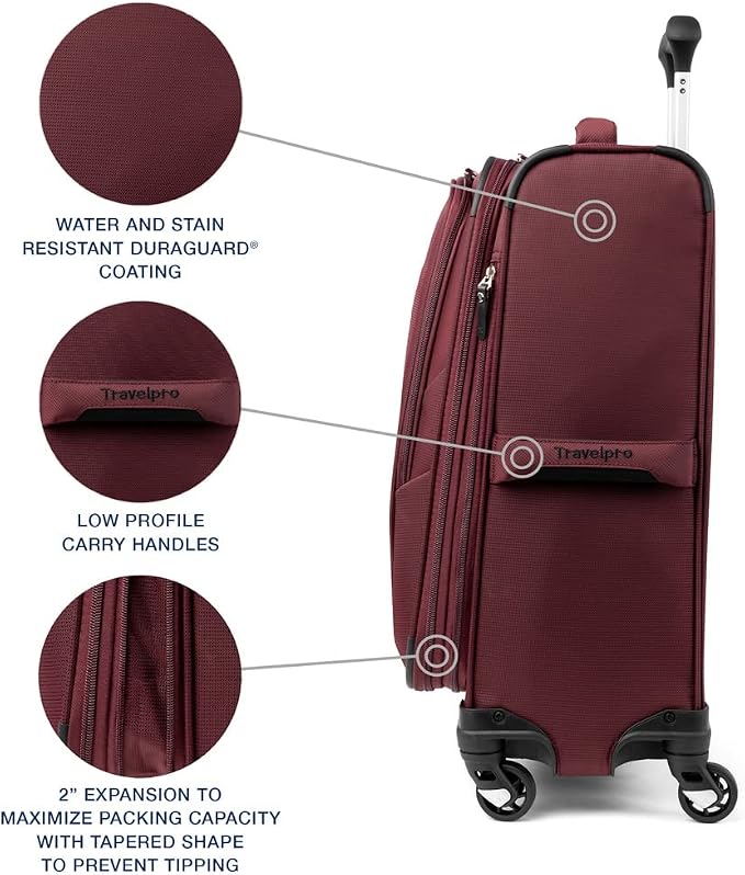 Travelpro Maxlite 5 Softside Expandable Carry-On Luggage - Image 4