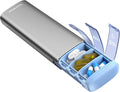 Vaydeer Metal Travel Pill Organizer, 7 Day Weekly Pill Box, Large Capacity by Vaydeer