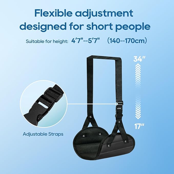 2-Pack Airplane Foot Hammock, Portable Leg Rest - Image 6