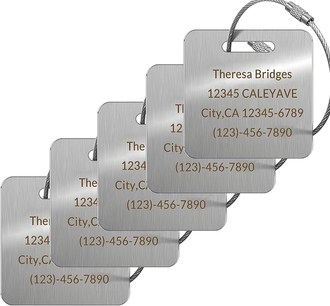 Custom Personalized Luggage Tags-Customized Unique tag by KOMVIOO