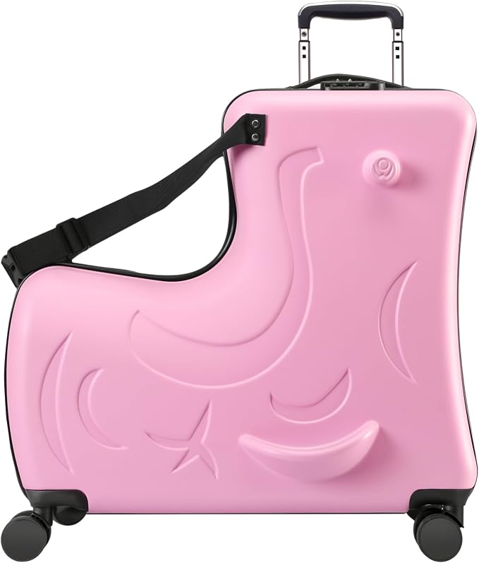 Ride on Hard Shell Kids Luggage by AOWEILA