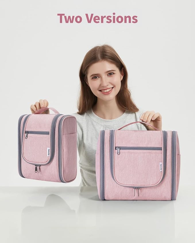 Narwey Hanging Toiletry Bag for Women Travel Makeup Bag Organizer Toiletries - Image 8