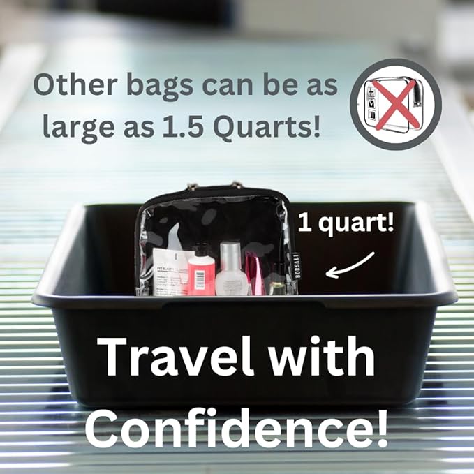 BORSALI Clear Travel Bags for Toiletries - Image 2