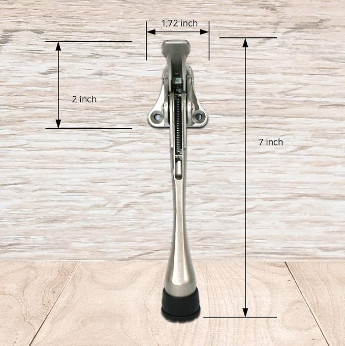Door Stopper, One-Touch semi-Automatic Metal Door Stopper, - Image 5