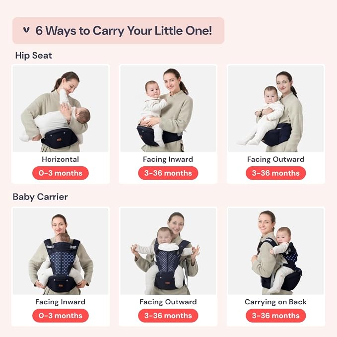 BabbleRoo Grow Carrier – 6-in-1 Baby Carrier - Image 5