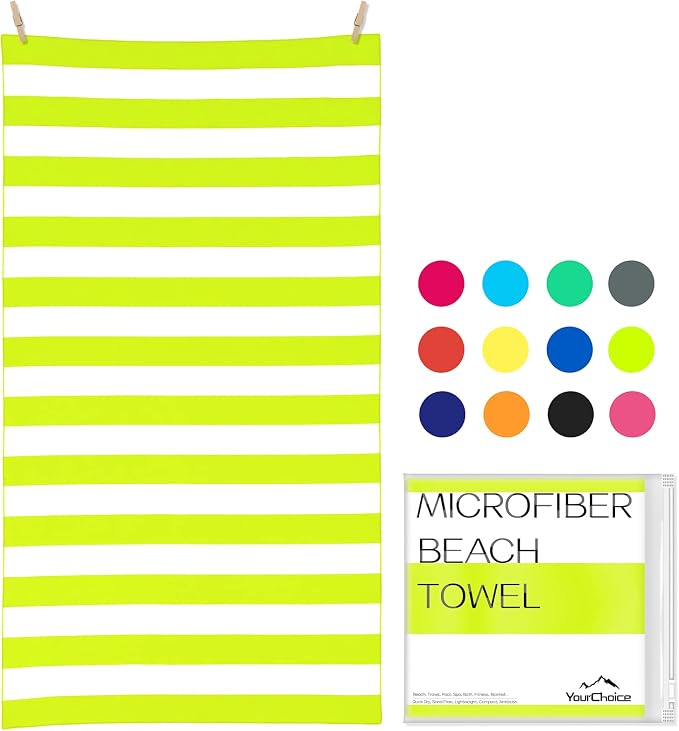 Your Choice Microfiber Quick Dry Sand-Free Beach Towel by YourChoice
