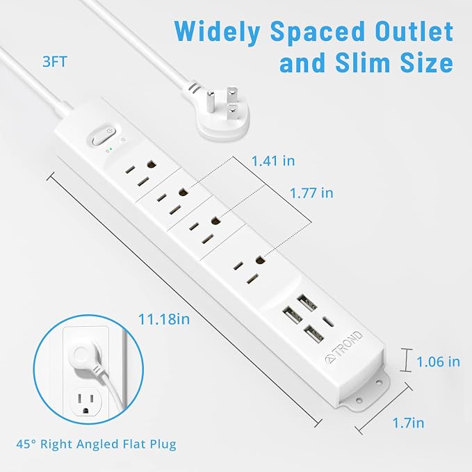 TROND Surge Protector Power Strip - Image 7