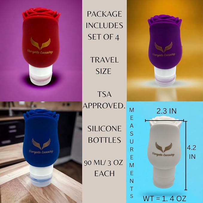 -3oz Travel Toiletry Bottles - Image 9