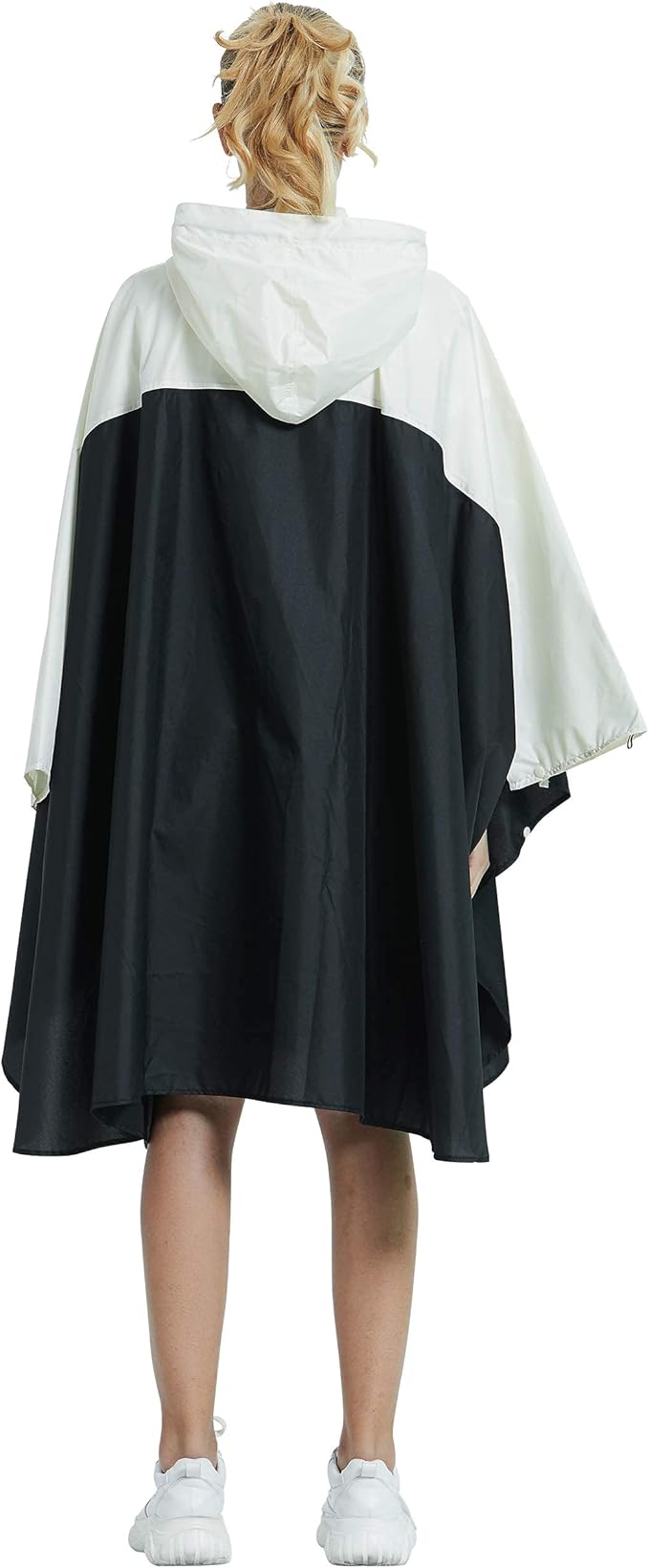 Rain Poncho Jacket Coat Hooded Zipper Style - Image 4