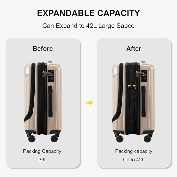LEVEL8 Grace Carry on Luggage - Image 4