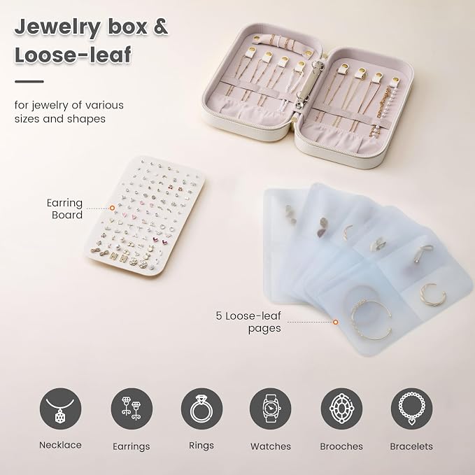 Lolalet Travel Jewelry Organizer, Jewelry Storage Case - Image 3