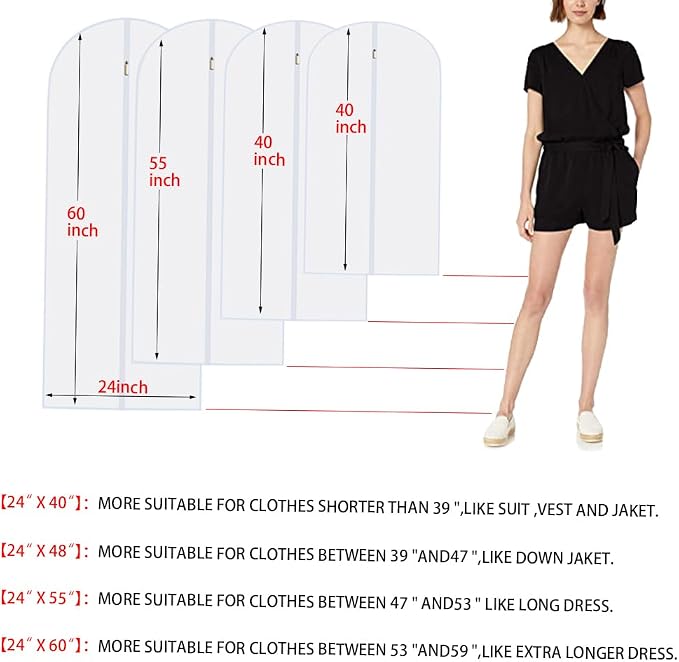 Hanging Garment Bags Hanging Clothes Bags - Image 2