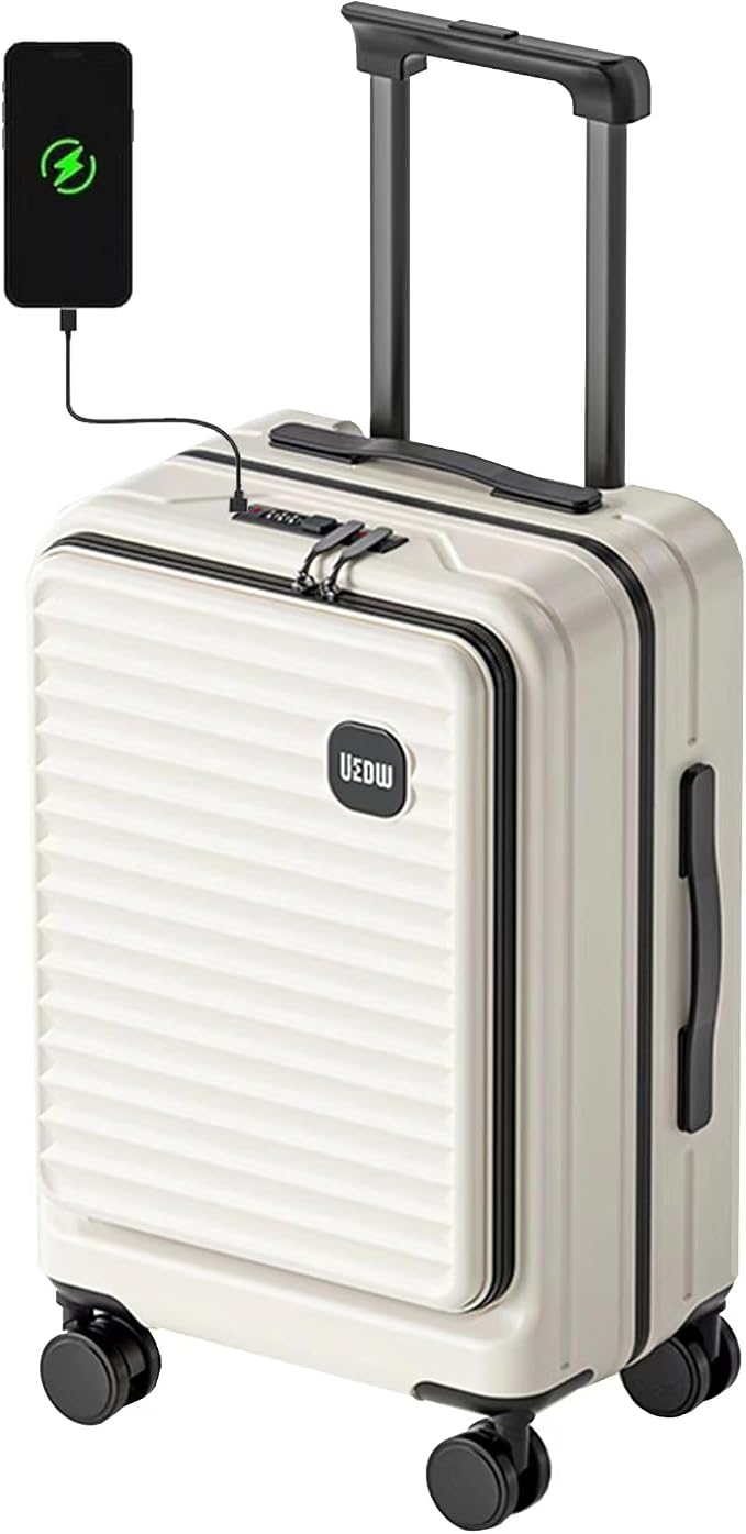 HotWay 24 Inch Expandable Front Opening Checked Luggage by Unknown