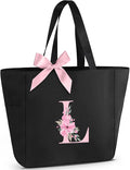 Vavabox Tote Bag, A-Z Initial Monogrammed Waterproof Tote Bag, Bridesmaid Gifts by Vavabox
