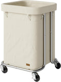 Laundry Basket with Wheels 150L/40Gal, Rolling Laundry Hamper with Steel Fram by Nunsino