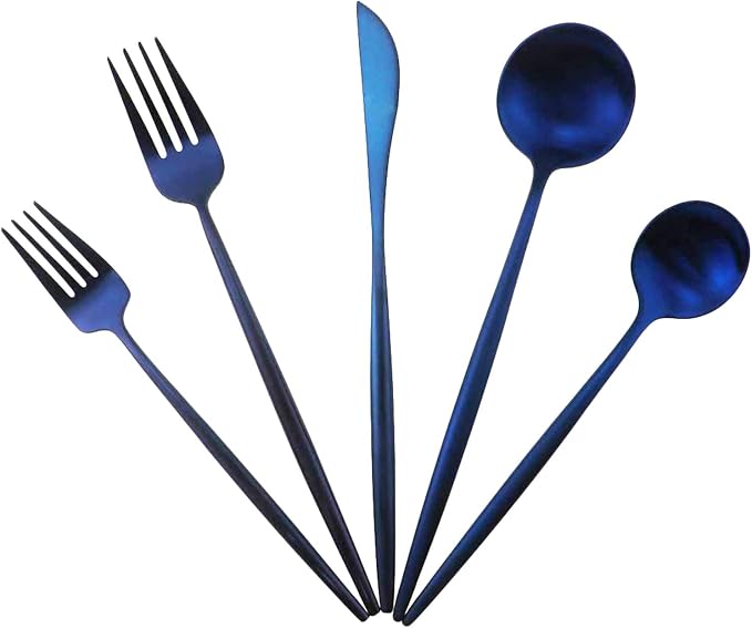 Gugrida 20-Piece 18/10 Stainless Steel Flatware Silverware, Luxury Dinnerware by Unknown