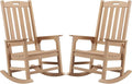 Psilvam Oversized Outdoor Rocking Chair Set of 2, Porch Rocker by PsilvamGardenFurniture