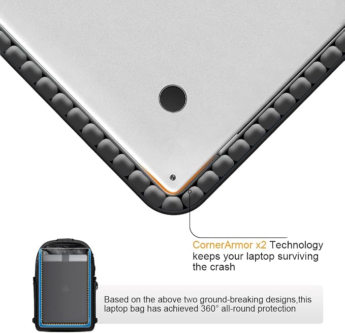 Canvas Laptop Backpack-Anti Theft Bag - Image 3
