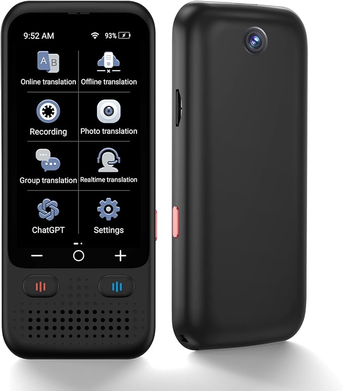 Language Translator Device, Upgraded ChatGpt AI Translator No WiFi Needed by Unknown